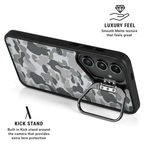 Grey Street Camo Galaxy S25 Kickstand Case